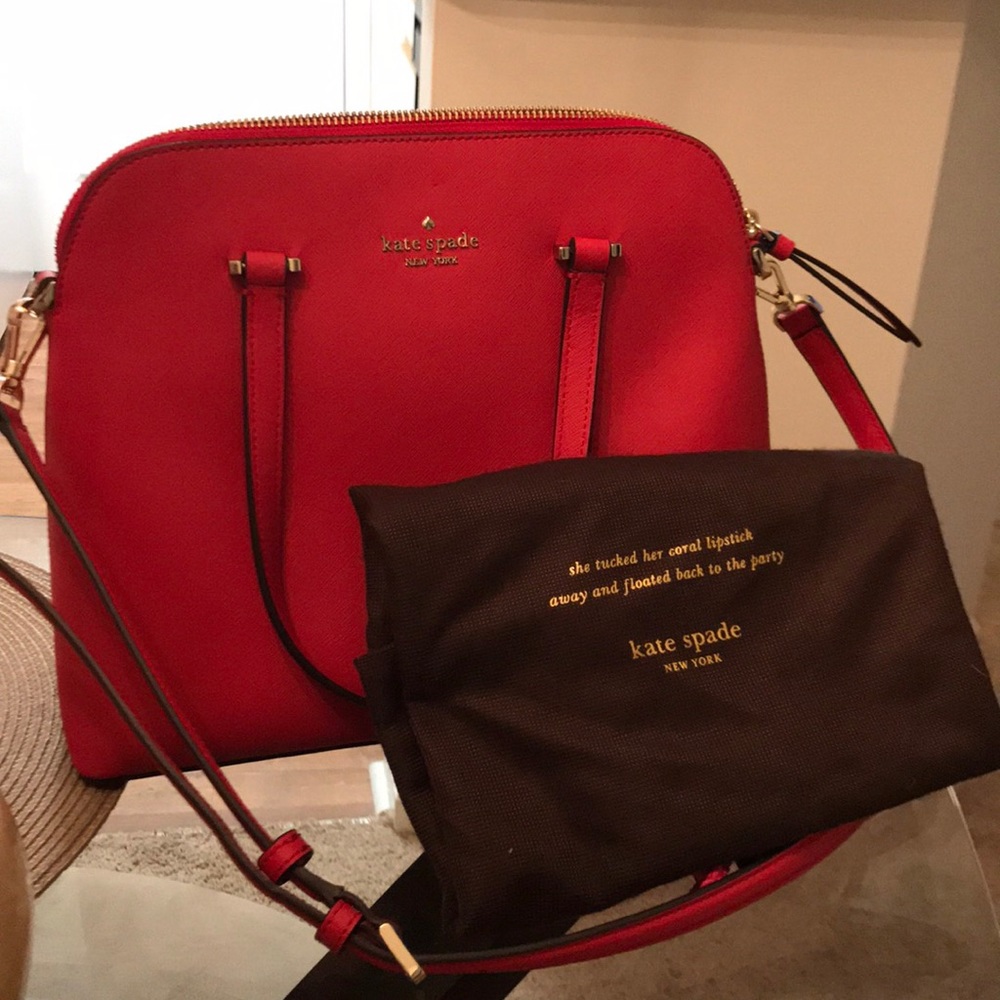 Kate Spade Medium Dome Satchel in hotchili